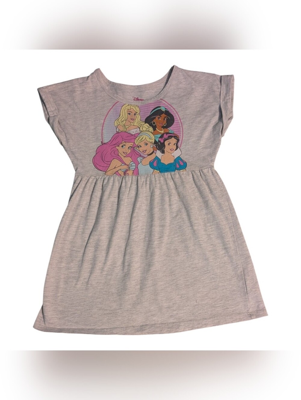 Disney Girls' Light Gray Princess Graphic Dress